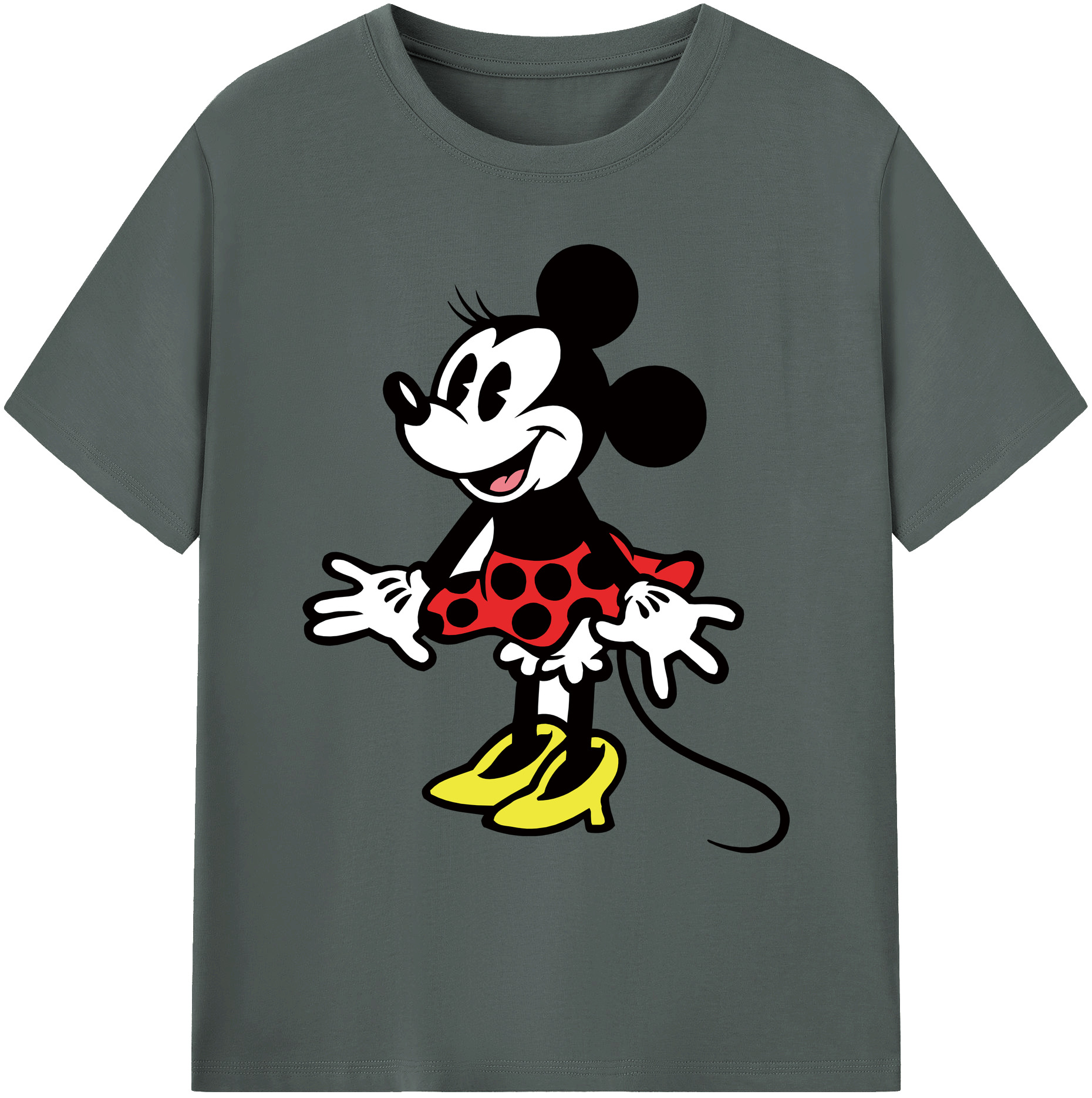 ミッキーマウス Mickey Mouse 綿100％ メンズ半袖Tシャツ｜肌触りやわらか＆通気性